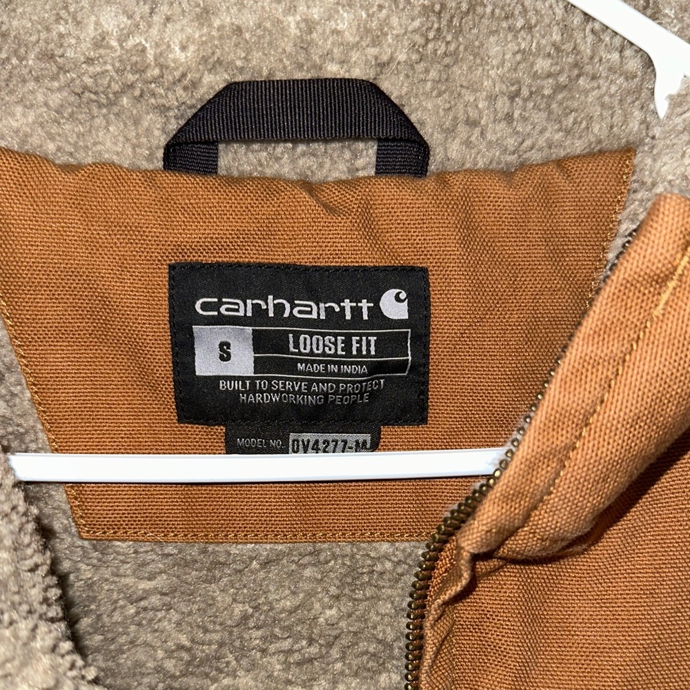 Carhartt Tan Fleece-Lined Vest - Picture 3 of 4